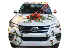 wedding fortuner on rent in <b>Chitrakoot,Ayodhya,Khajuraho</b> 